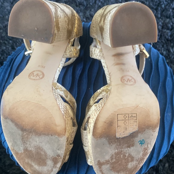 Michael Michael Kors Annalise gold snake embossed - Picture 6 of 13